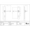 Aged Brass Avon Slimline Lever Espag. Lock Set