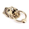 Polished Bronze Lion Head Door Knocker
