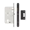 72mm Black Din Euro Nightlatch Radiused 60mm Backset - By Frelan Hardware - JL-DNL60RMB
