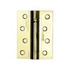 Jedo Steel Single Action Spring Hinges 102x76x2.7mm (PK of 3) Electro Brassed - By Frelan Hardware - J9800EB