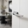 Oro & Oro Oia Lever Door Handle on Square Rose - Satin Chrome (Pair)