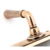 Polished Bronze Hammered Newbury Lever Euro Lock Set