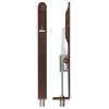 Zoo Hardware Lever action flush bolt - 20 x 200mm - radius - Etna Bronze