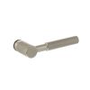 Millhouse Brass Mason Lever Door Handle on Concealed Round Rose - Satin Nickel (Pair)