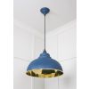 Smooth Brass Harborne Pendant in Upstream
