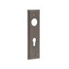 Burlington II Lever Plate Choices Din Euro Dark Bronze - By Frelan Hardware - BUR455DB