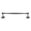 Heritage Brass Cabinet Pull Colonial Design 152mm CTC Polished Chrome Finish