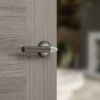 STATUS Tennessee Door Handle Pack (Bathroom Set - 2.5" CE Bathroom Lock, 3" Fire Rated Hinges x3) - Black Nickel/Polished Chrome