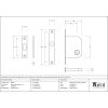 Matt Black 50mm Sliding Door Lock
