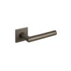 Tupai Rapido 5S Covela Lever Door Handle on 5mm Slimline Square Rose - Titanium (Pair)