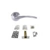 Atlantic Arizona Door Pack Bundle (3" Latch, 3"x2" Hingesx3) - Satin Chrome
