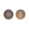 Zoo Hardware Peanut Turn and Release complete with escutcheons & 5mm Spindle - Grade 201 - Antique Brass