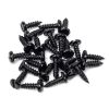 Black 8x½" Round Head Screws (25)