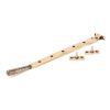 Polished Bronze 12" Hammered Newbury Stay
