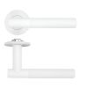 Zoo Hardware Orta Lever on 4mm Round Slim Sprung Rose - White