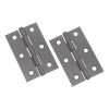 NON CE Mild Steel Butt Hinges - Gunmetal Grey