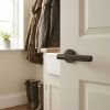 Complete Venice Door Handle Pack - Heavy Duty Latch - Dark Bronze - 102mm / 3-inch Hinges - JE-F22B-DB