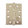 Atlantic Ball Bearing Hinges Grade 11 Fire Rated 4" x 3" x 2.5mm - Satin Nickel (Pair)