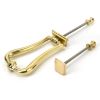 Polished Brass Slimline Art Deco Door Knocker