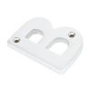 Satin Chrome Letter B