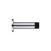 Zoo Hardware Door Stop - Cylinder c/w Rose 70mm - Polished Chrome