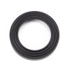 Matt Black Round Escutcheon (Beehive)