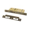 Atlantic DIN Heavy Duty Bathroom Lock Single Turn 60mm backset - Antique Brass