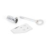 Polished Chrome Key-Flush Sash Stop