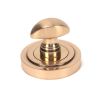 Polished Bronze Round Thumbturn Set (Art Deco)