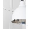 Smooth Nickel Brindley Pendant in Flock