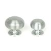 Satin Chrome Beehive Cabinet Knob 40mm