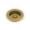 Aged Brass 75mm Plain Round Pull - Privacy Set