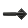 Matt Black Brompton Lever on Rose Set (Square)