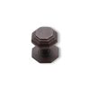 Octagonal Centre Door Knob Aged Bronze
