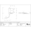 Beeswax Shutter Hinge (pair)