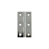 Millhouse Brass Cabinet Butt Hinges 64mm x 35mm x 2mm - Polished Chrome