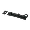 Black 6" Straight Monkeytail Bolt