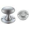 Zoo Hardware Oval Thumb Turn with Coin Release - 5mm spindle - Satin