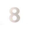 150mm Numerals SSS Finish 150mm Satin Stainless Steel No. 8 - By Frelan Hardware - JNSS-8