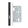 Zoo Hardware Din Euro Deadlock- Backset 60mm - 2 Pc Forend - Square - PCB - Single Throw - Black