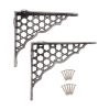 Honeycomb Shelf Bracket Pewter (Sold in Pairs)