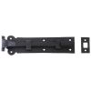 Zoo Hardware Cranked Plain Door Bolt - 200mm x 48mm - Black