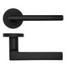 Zoo Hardware Varese Lever on Round Rose - Black