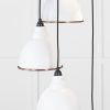 Smooth Copper Brindley Cluster Pendant in Flock