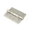 Polished Nickel 4" Ball Bearing Butt Hinge (pair) ss