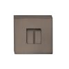 Tupai Rapido CurvaLine WC Turn on Round Rose (bolt through fixing only) - Titanium