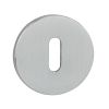 Tupai Rapido 5S Line Key Escutcheons on 5mm Slimline Round Rose - Satin Chrome (Pair)