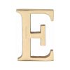 Heritage Brass Alphabet E Pin Fix 51mm (2") Satin Brass Finish