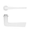 Zoo Hardware Como Lever on 32mm Round Mini Rose - White