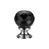 Zoo Hardware Glass Ball Cabinet Knob - Facetted 25mm - Chrome